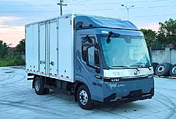 福田奥铃极电 230kw 4X2 4.2米 厢式单排纯电动轻卡载货车 (BJ5049XXYEVC)165.15kwh