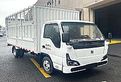 庆铃EV100铃巨力 110kw 4X2 4米 仓栅式纯电动微卡载货车 (QL5030CCYBEVLWFA)77.28kwh