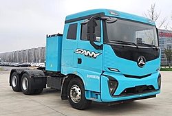 三一重工江山SE 复合版 500kw 6X4 纯电动重卡牵引车 (手自一体变速箱)600kwh