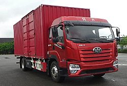一汽解放青汽JK6 240马力 4X2 6.8米 厢式国六中卡载货车 (法士特变速箱)(CA5180XXYP28K2L2E6A80)