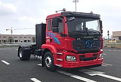 陕汽重卡德龙新M3000 标柜版 410kw 4X2 纯电动重卡牵引车 (SX4187MF1Q1BEV)350.07kwh