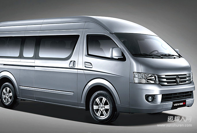 福田图雅诺风景g9长轴商运版160马力汽油14座营运客车