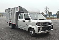 福田祥菱V5 133马力 4X2 3米 厢式国六微卡载货车 (星瑞(原六安)变速箱)(BJ5040XXY9AC7-01)