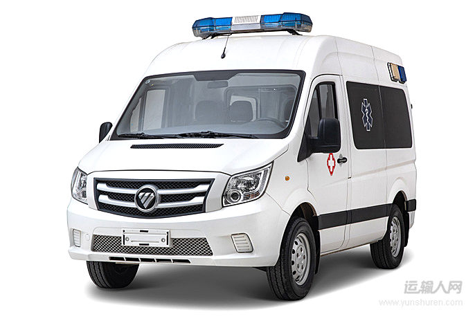 福田图雅诺短轴中顶单胎110马力28t柴油国五转运救护车