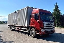 福田欧曼银河3 240马力 4X2 9.8米 翼展式国六中卡载货车 (法士特变速箱)(BJ5181XYKY6ANL-03)