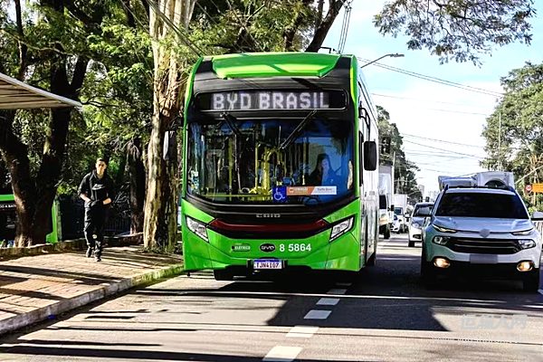 比亚迪大巴在巴西圣保罗