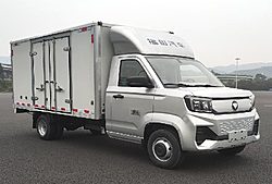 福田祥菱V5 90kw 4X2 3.8米 厢式纯电动微卡载货车 (BJ5030XXYEV81)55.17kwh