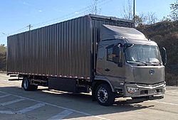 广汽领程C7 BEV 270kw 4X2 9.85米 翼展式纯电动中卡载货车 (YC5181XYKFHWBEV)400.6kwh