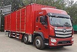 福田欧曼银河3 基础版 350马力 6X2 7.2米 厢式国六重卡载货车 (法士特变速箱)(BJ5251XXYY6HPS-04)