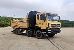 东风商用车天龙KC 550kw 8X4 8.8米 纯电动重卡自卸车 (DFH3310ABEV4)600kwh